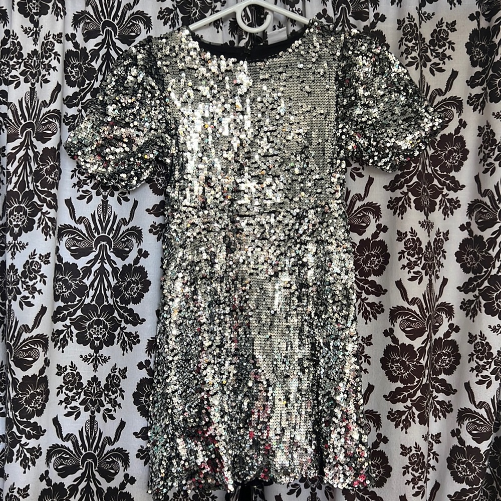 Sequins Silver Dress